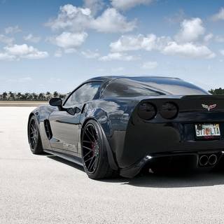 Corvette black wallpaper