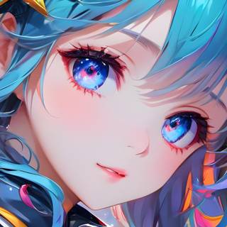 Anime eyes phone wallpaper