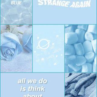 Pastel blue phone wallpaper