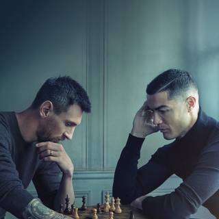 Ronaldo and Messi phone wallpaper