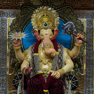Lalbaugcha Raja 2024 wallpaper