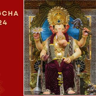 Lalbaugcha Raja 2024 wallpaper