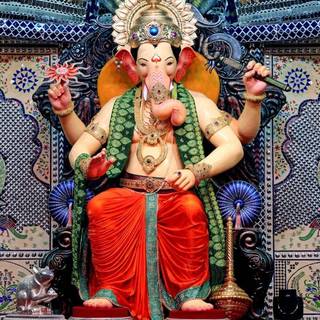 Lalbaugcha Raja 2024 wallpaper