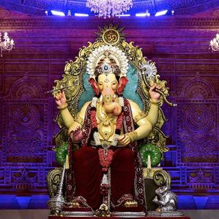 Lalbaugcha Raja 2024 wallpaper