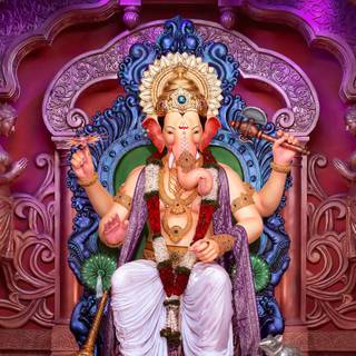 Lalbaugcha Raja 2024 wallpaper