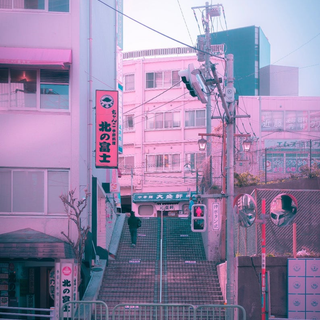Tokyo pink wallpaper