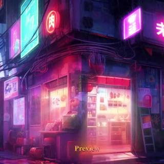 Tokyo pink wallpaper