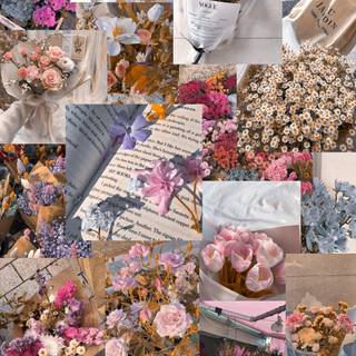 Flowers collage wallpaper