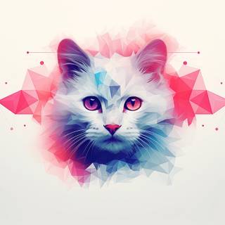 AI cat wallpaper