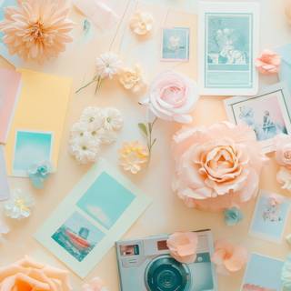 Flowers collage wallpaper