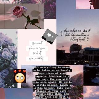 Flowers collage wallpaper