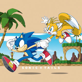 Sonic and Tails kiss wallpaper