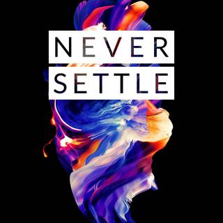 Never Settle phone wallpaper