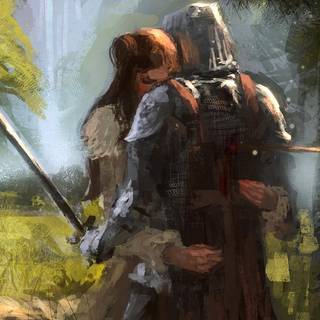 Sad warrior wallpaper