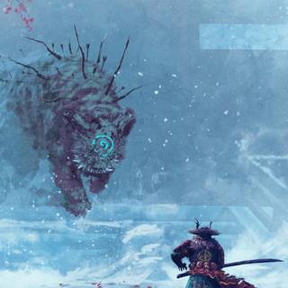 Sad warrior wallpaper