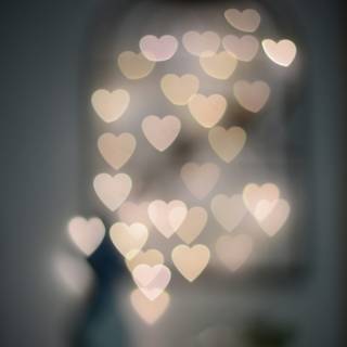 Blurred heart wallpaper