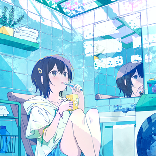 Anime bath wallpaper