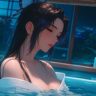 Anime bath wallpaper