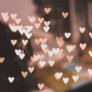 Blurred heart wallpaper