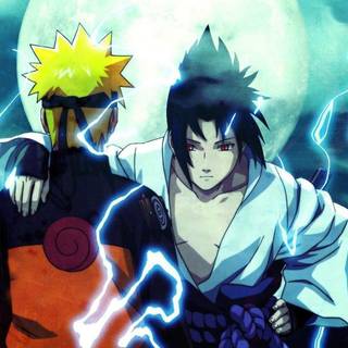 Naruto and Sasuke PC wallpaper