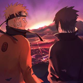 Naruto and Sasuke PC wallpaper