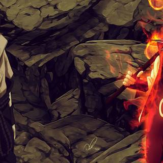 Naruto and Sasuke PC wallpaper