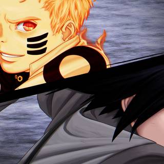 Naruto and Sasuke PC wallpaper