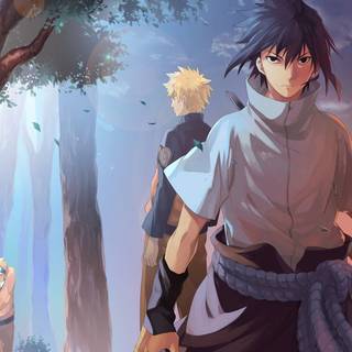 Naruto and Sasuke PC wallpaper