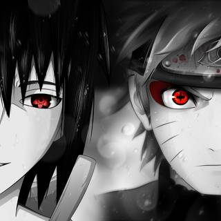 Naruto and Sasuke PC wallpaper