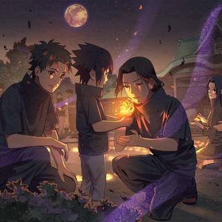 Naruto and Sasuke PC wallpaper