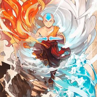 Aang Avatar State wallpaper