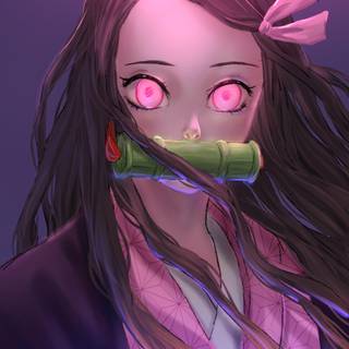 Nezuko angry wallpaper