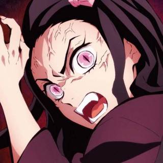 Nezuko angry wallpaper