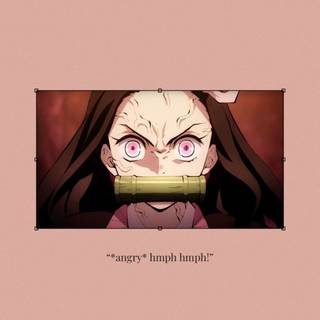 Nezuko angry wallpaper