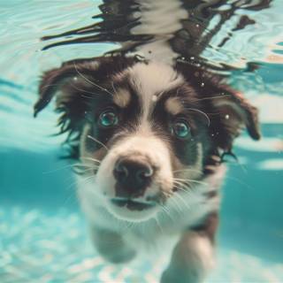Dog pool wallpaper
