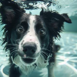 Dog pool wallpaper