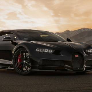 Bugatti Chiron black wallpaper