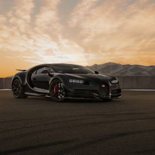 Bugatti Chiron black wallpaper