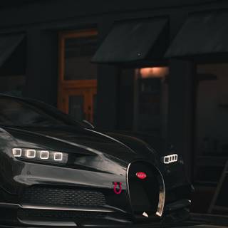 Bugatti Chiron black wallpaper
