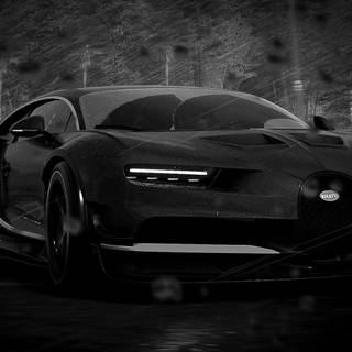Bugatti Chiron black wallpaper