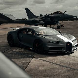 Bugatti Chiron black wallpaper