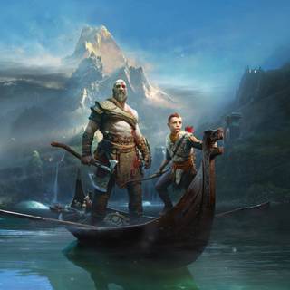 God of War laptop wallpaper
