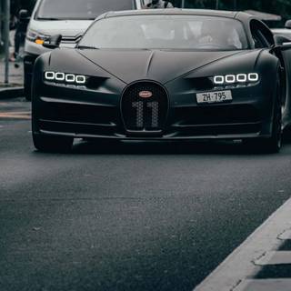 Bugatti Chiron black wallpaper