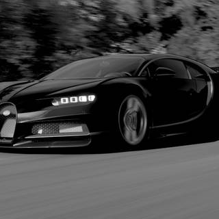 Bugatti Chiron black wallpaper