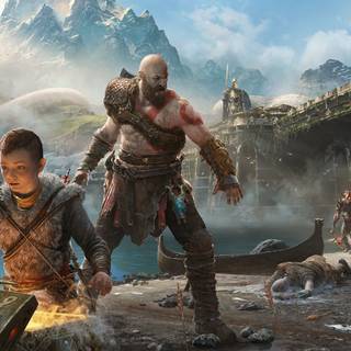God of War laptop wallpaper