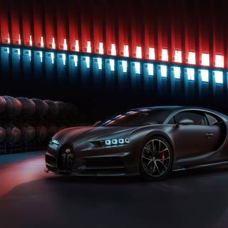 Bugatti Chiron black wallpaper