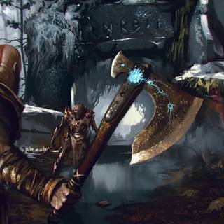 God of War laptop wallpaper