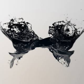 Liquid black wallpaper