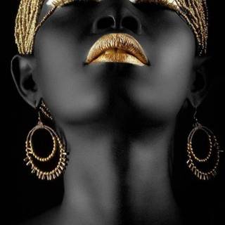 African woman 3D wallpaper