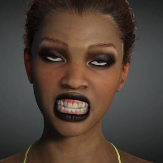 African woman 3D wallpaper